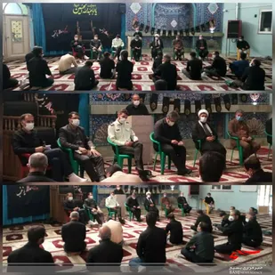 برپایی میزخدمت در مصلی یزدانشهر