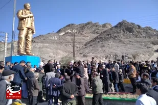 المان سردار شهید حاج قاسم سلیمانی در ورودی شهر زاهدان رونمایی شد