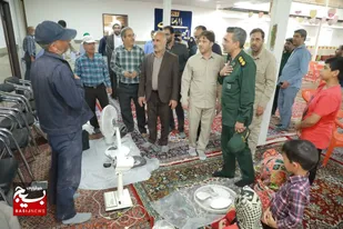 بازدید مسئولان سپاه انصار الرضا(ع) از خدمات جهادگران در روستای امیرآباد