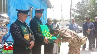 برگزاری آیین معنوی پرچم در پناه خورشید درصالح آباد