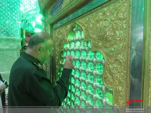 حضور سردار فدا در امامزاده سید محمدعلیه السلام خمینی شهر+تصاویر