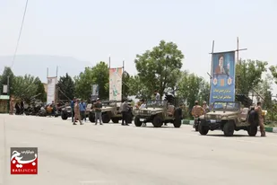 امکانات نظامی در نمایشگاه ویژه دانش آموزان در لشگر ۱۰ سیدالشهداء به نمایش گذاشته شد