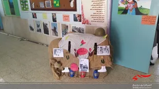 برپایی نمایشگاه دفاع مقدس در مدارس لردگان