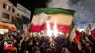 شادی و حمایت مردم ولایی  اردبیل از عملیات موفقیت آمیز سپاه پاسداران علیه رژیم جنایتکار صهیونیستی
