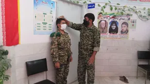 تست آمادگی جسمانی گردان بیت المقدس حوزه دو میبد برگزار شد