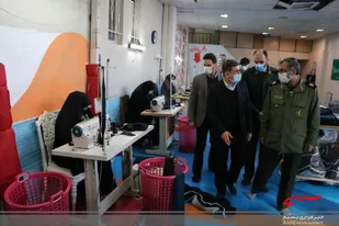 بازدید فرمانده سپاه امام حسن مجتبی(ع) از کارگاه اشتغالزایی حوزه 117 شهید صدوقی