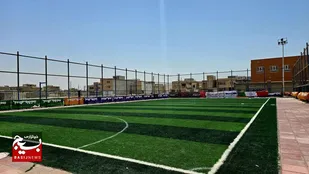 پروژه احداث &laquo;چمن مصنوعی شهرک شهید صدوقی &raquo; با حمایت بنیاد علوی در شهرستان بندر امام خمینی (ره)