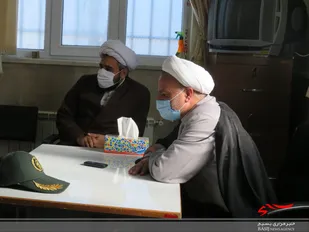 بازدید حجت الاسلام زحمتکش از دفتر نمایندگی ولی فقیه در ناحیه راز و جرگلان