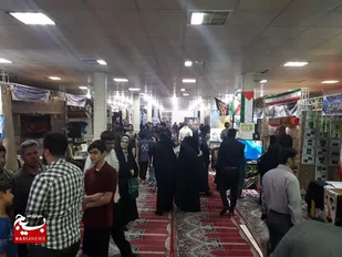 نمایشگاه پایگاه&zwnj;های مقاومت اسوه در جایگاه نماز بوشهر افتتاح شد