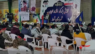 نمایش اقتدار بسیج در شهرستان شوط برگزار شد