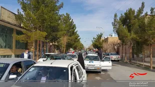 راهپیمایی پرشور خودرویی شهرحسن آباد جرقویه علیا