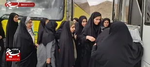 اعزام ۷۵ دانش آموز دختر شهرستان چرام استان کهگیلویه و بویراحمد به مناطق عملیاتی جنوب کشور