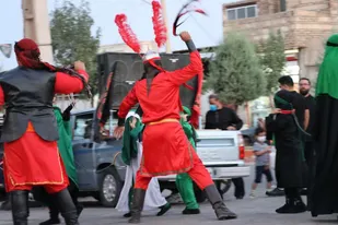 اجرای تعزیه خوانی میدانی در شاهرود+ تصاویر