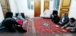 دیدار جمعی از بسیجیان حوزه فجر با مادران آسمانی