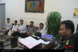 دیدار رئیس اداره ورزش و جوانان ملایر با فرمانده سپاه ملایر