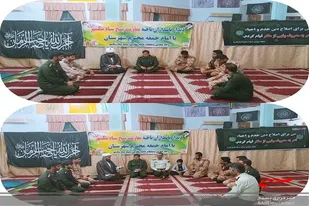 دیدار پاسداران ناحیه سپاه نیکشهر با امام جمعه شهرستان