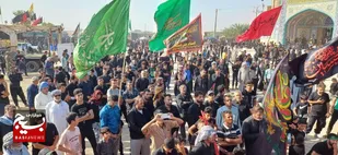 حضور پرشور جاماندگان اربعین حسینی شهرستان شادگان
