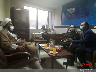 دیدار و تجلیل جمعی از خبرنگاران ساوجی توسط فرماندهی و مسئول دفتر نمایندگی ولی فقیه در سپاه ساوه