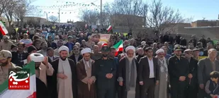 راهپیمایی باشکوه مردم غیور و ولایت مدار بخش مرزی ارشق اردبیل