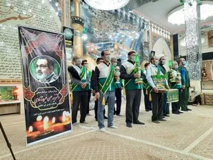 مراسم یادبود سرلشکر فیروزآبادی در میبد برگزار شد