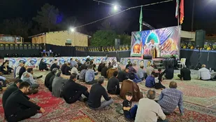 برگزاری مراسم عزاداری هیئت رزمندگان اسلام در ناحیه مقاومت بسیج نایین