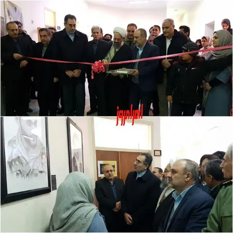 نمایشگاه طراحی سایه قلم در شهرستان اهر دایر شد