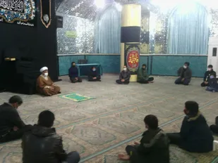 برگزاری حلقه صالحین بسیجیان پایگاه امام زاده محمد صالح انار