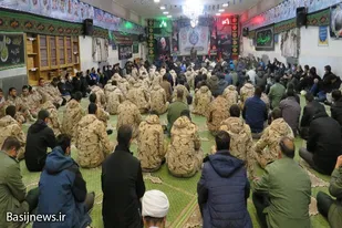 مراسم سوگواری شهادت حضرت زهرای مرضیه(س) در تیپ انصارالحسین(ع) همدان