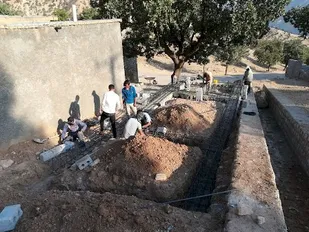 خدمت رسانی گروه جهادی شهید همت در دهستان شلیل