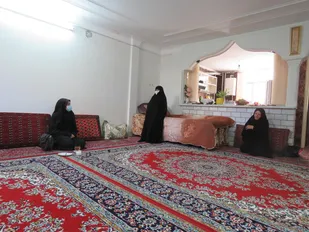 دیدار مسئولین بسیج دانشجویی شاهرود با خانواده شهید شاطری