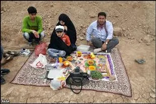 مراسم تحویل سال در قرارگاه مرکزی راهیان نور شهرستان البرز