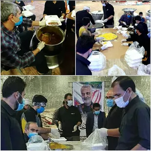 توزیع و پخش بیش از2500 غذای نذری سطح شهرستان دهلران