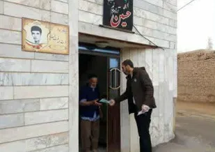 ماسک رایگان بین خانوارهای روستای کهرت توزیع شد