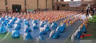 توزیع بیش از دو هزار بسته معیشتی در قالب شانزدهمین رزمایش مواسات و همدلی نظرآباد+تصاویر