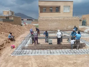 ساخت مسکن برای محرومان به همت گروه&zwnj; جهادی شهید رنجبر دهاقان