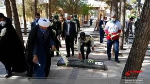 برگزاری مراسم غبار روبی درسپاه ناحیه  اسلام آباد غرب