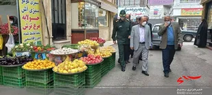 بازدید فرماندار رامسر از وضعیت بازار شهر