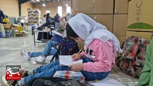 کلیپ کارگاه نقاشی &laquo;شهید خدمت&raquo; در شاهرود