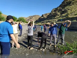 کوهپیمایی پایوران سپاه ناحیه مالک اشتر مشهد در روستای کرتیان