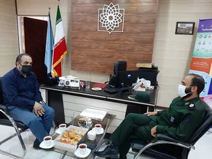 دیدار جانشین سپاه پیشوا با رئیس شبکه بهداشت به مناسبت روز پزشک