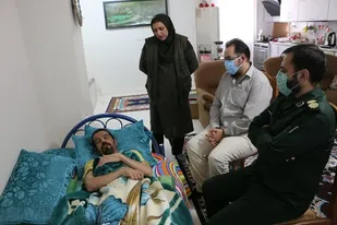 عیادت فرمانده سپاه شهرستان ملارد  از خبرنگار باشگاه خبرنگاران