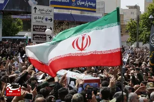 تشییع شهید مالک رحمتی در مراغه