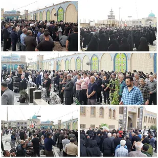 تشییع پیکر مادر شهیدوالامقام"ابراهیم رمضانی" در پیشوا