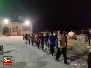 پیاده روی تاکتیکی و رزم شبانه بسیجیان بندر بوالخیر