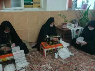 توزیع ۵ هزار ماسک نذر سلامتی عزاداران حسینی شهرستان بختگان