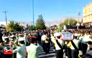 پیکر شهید مدافع نظم و امنیت در ایذه تشییع و خاکسپاری شد