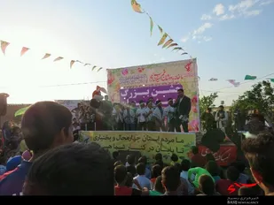 جشن نیمه شعبان درجمع سیل زدگان شوشتر