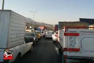 ترافیک چندین کیلومتری در گردنه اسدآباد