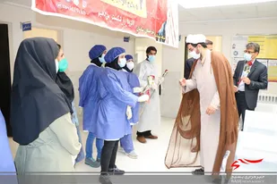 تجلیل از کادر بهداشتی درمانی سامان
