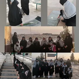 برگزاری حلقه صالحین در کنار قبور شهدای گمنام